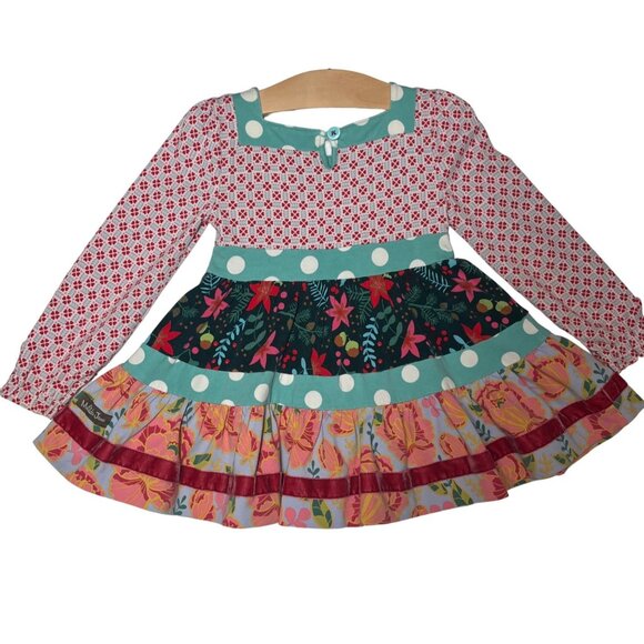 SIZE 2 Matilda Jane 2016 Once Upon a Time Party Mix Dress Fall Leaves Dress - Picture 7 of 8